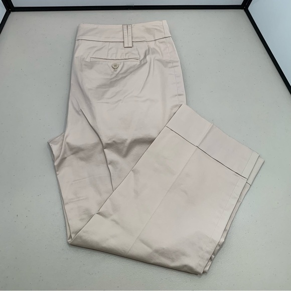 Ann Taylor Loft Flat Front Dress Pants Beige Size 10 - Picture 1 of 11